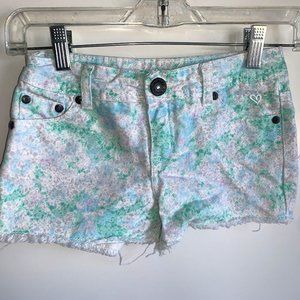 JUSTICE Simply Low Cut-Off Jean Shorts Size 8